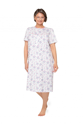 Camicia da notte Bogna I 203 Martel cotone manica corta bottoni 33