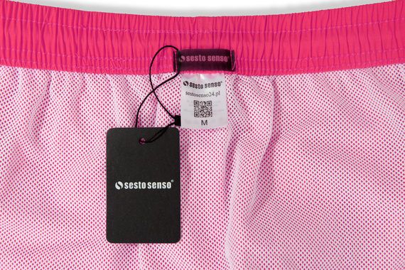 Sesto Senso costume da bagno uomo shorts mare ad asciugatura rapida tasche pink