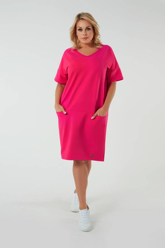 Tunica da donna Stella a maniche corte Italian Fashion - fucsia