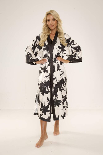 734 Brianna Accappatoio da donna De Lafense - nero