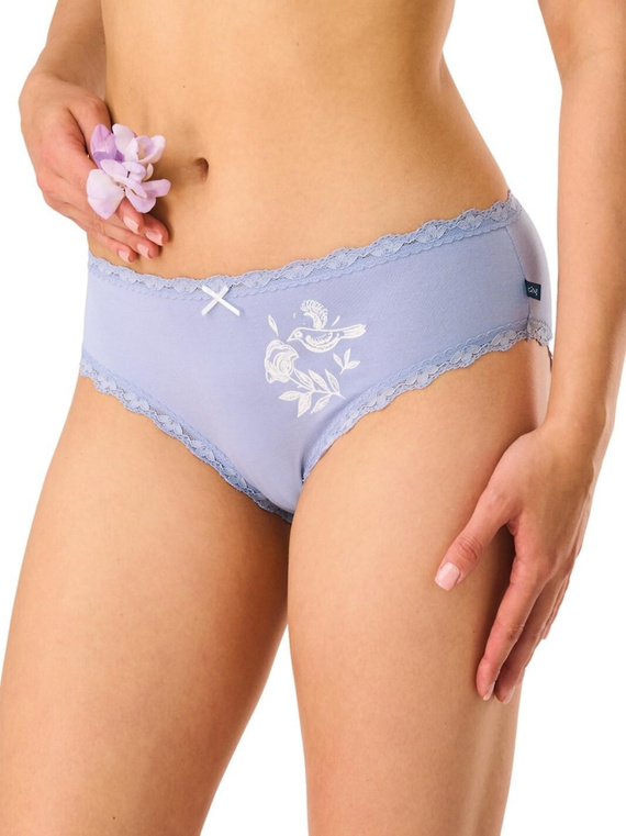 Slip donna midi LPC 576 B26 Key – viskosa con bordo in pizzo, 2 pezzi Key