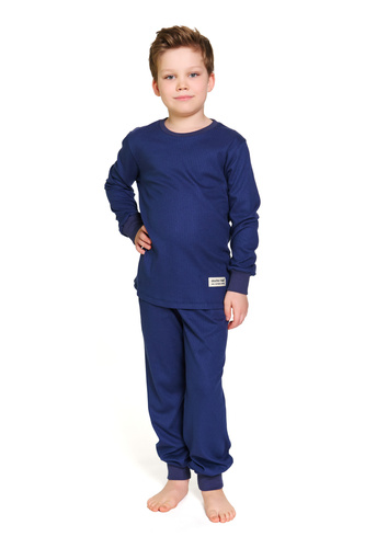 7351 Pigiama per bambini in cotone Doctor Nap - comfort classics - blu navy
