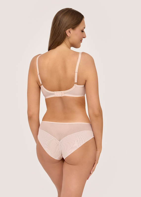 Reggiseno semi soft 2239 Caschmere Maxi Ava beige ricamato