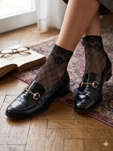 Calzini donna in pizzo SN034 Noviti suola cotone comfort