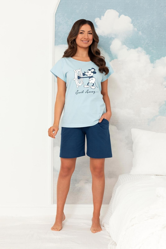 Pigiama donna Regina 4012 cotone Mickey Mouse corto comodo