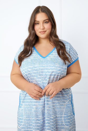 Camicia da donna Flota a maniche corte Moda italiana - stampa blu