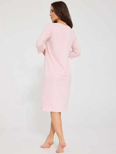 Camicia da notte Cornette 464/513 Greta 2 100% cotone fiori manica 7/8