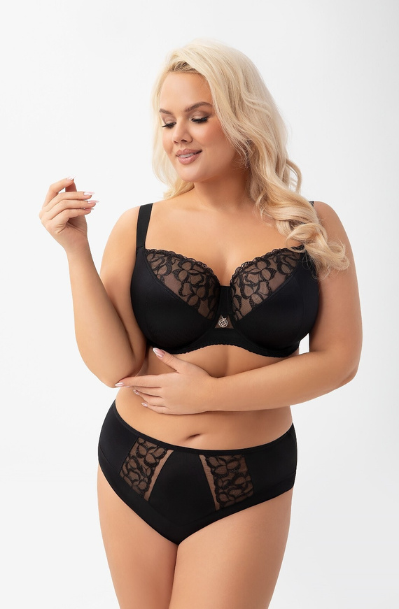 K 934 Isla Bra di Gorsenia - morbido, nero, sensuale e confortevole