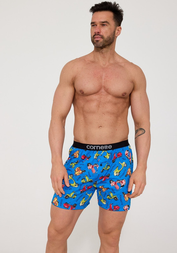 Cornette 881/03 Classic Boxer Uomo 100% Cotone Blu con Stampa Vespa