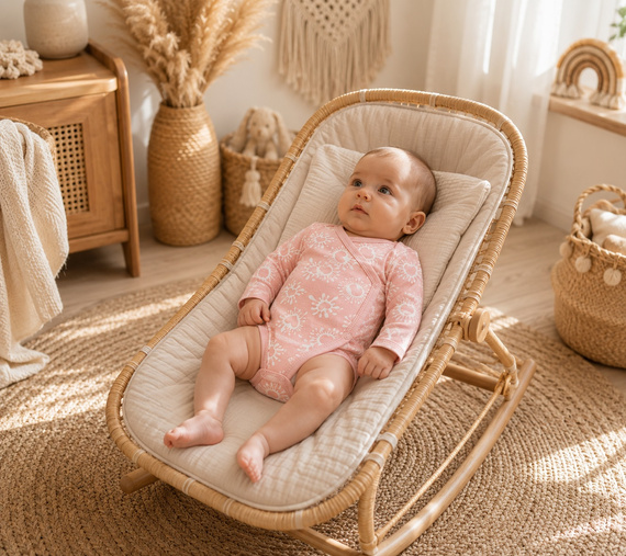 Body neonato incrociato Mamatti BD16326 rosa con cuoricini in cotone