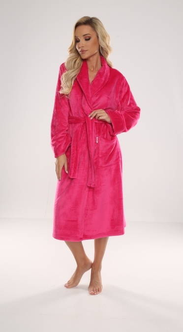 628 Accappatoio da donna Abigail Long Forex - lampone