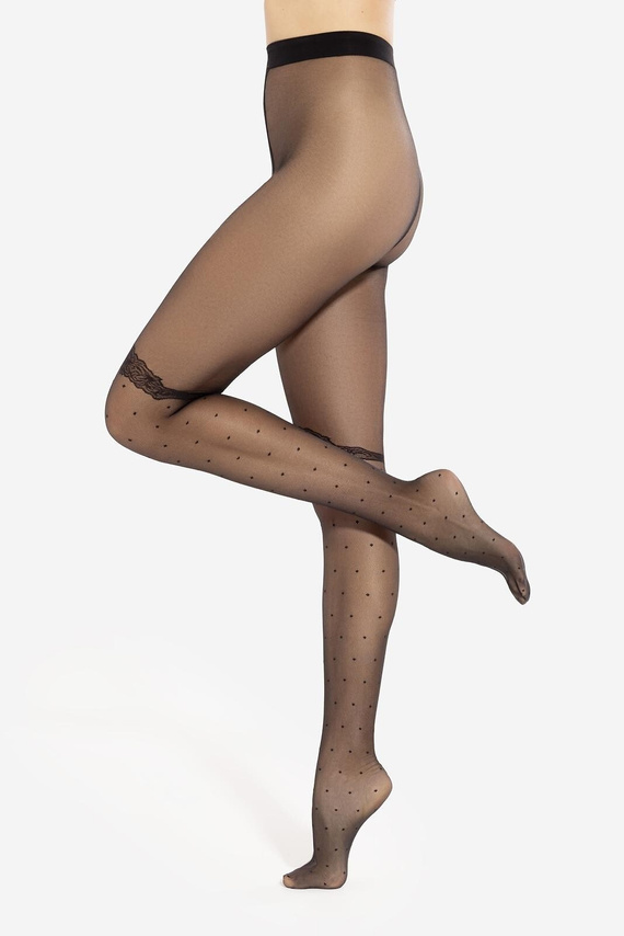 Collant fantasia.01 20 den Gatta - nero, opaco, senza mutande