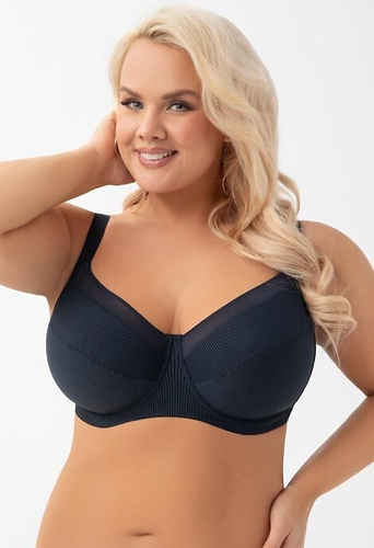 K 974 Anika Gorsenia blu navy - reggiseno morbido con ferretto, morbido, stabile e confortevole