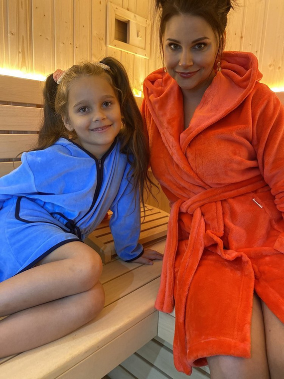 374 / 375 Accappatoio Desiree per bambini - blu