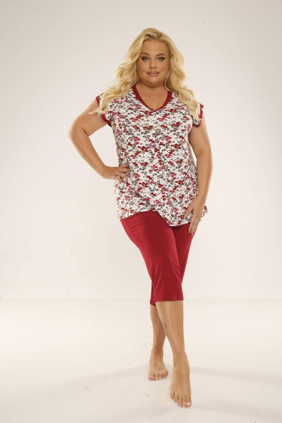 489/491 Pigiama Mia Plus Size Donna Forex - rosso