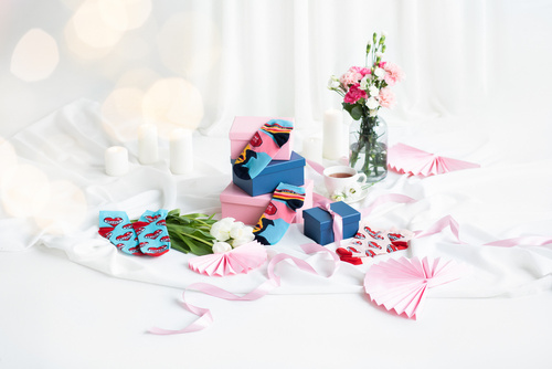 K89S Super Mama Foot Socks Moda Italiana - blu navy/colori