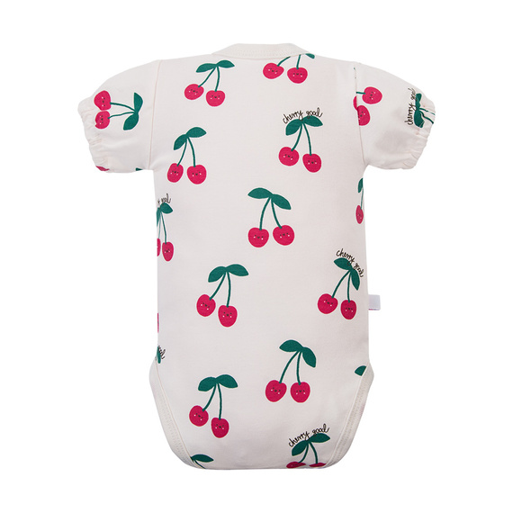 Body neonato Eevi Cherry manica corta cotone elastico comodo