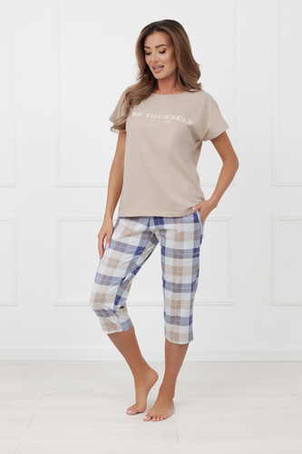 Pigiama donna Rima Italian Fashion 100% cotone manica corta 3/4