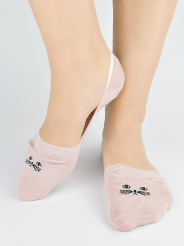 Ballerine ST115 calzini donna cotone gatto 3D antiscivolo