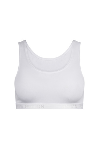 Nikola Reggiseno per bambine con spalline larghe Moda italiana - bianco