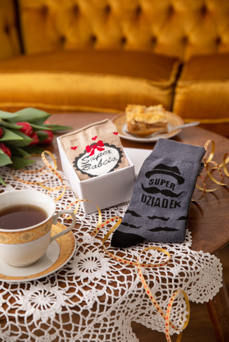 M40D Super Grandpa Calzini lunghi Moda Italiana - grafite