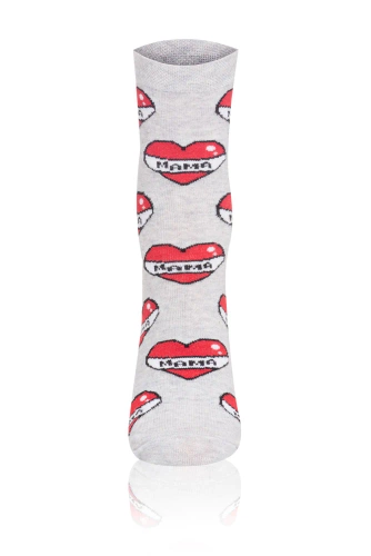 S122D Mamma Calze lunghe Moda Italiana - grigio