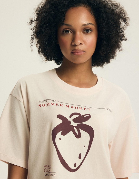 Pigiama donna Henderson Evika 44474 – cotone, fragole, shorts