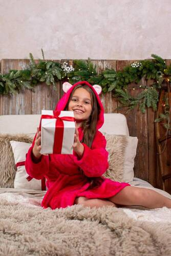 730 Accappatoio per bambini Serena Forex - lampone