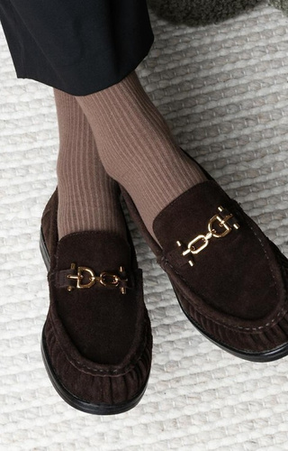 Arte. 062 Calzini da donna Steven 013 beige scuro - a coste, non stirati, in cotone