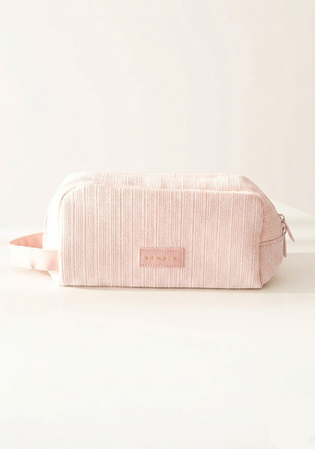 Neceser Small SENSIS – Rosa, Con Logo e Scomparti, Con Cerniera