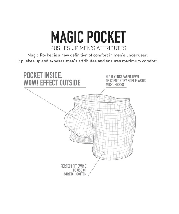 Boxer da uomo Atlantic Magic Pocket 2MH-1200 A2 2 pezzi verde-marrone – push-up cotone