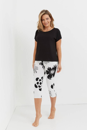 743 Pigiama donna Elle Forex - nero-ecru