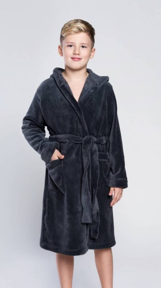 Mimas Accappatoio per bambini Moda Italiana - grigio