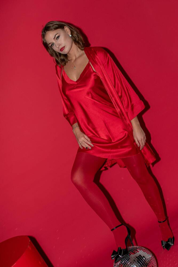 758 Cordelia Camicia da donna De Lafense - rosso