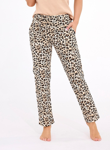 690/47 Pantaloni del pigiama mimetici Cornette - pantaloni da notte in cotone da donna