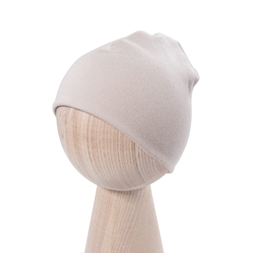 Berretto per bambini in lana merino Eevi - beige, morbido e traspirante