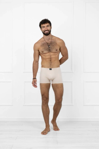 Apollo boxer uomo Italian Fashion beige - cotone, elasticizzato