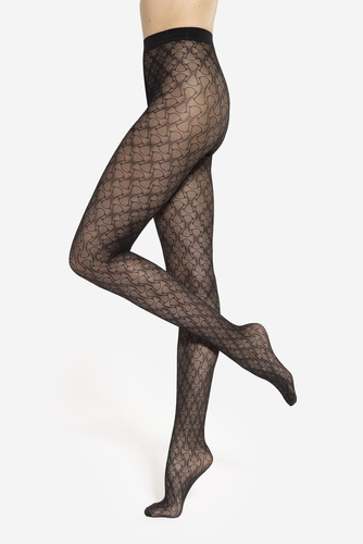 Arabesca 06 Collant Gatta - 40 den, motivo decorativo, opaco