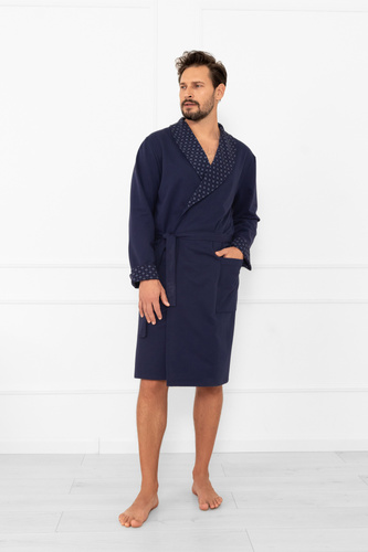 Vestaglia da uomo Gerard - 100% cotone, taglio classico con finitura elegante Moda Italiana