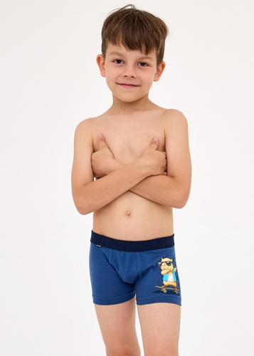 Boxer bambino in cotone Capybara 2 700/150, 701/150 denim - confortevole e traspirante