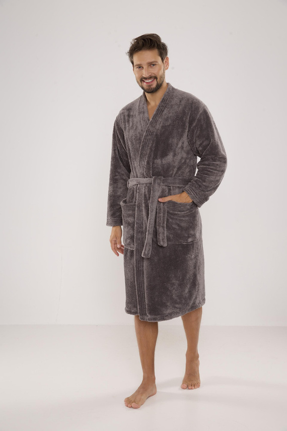 391 Accappatoio Hugo da uomo De lafense - grigio