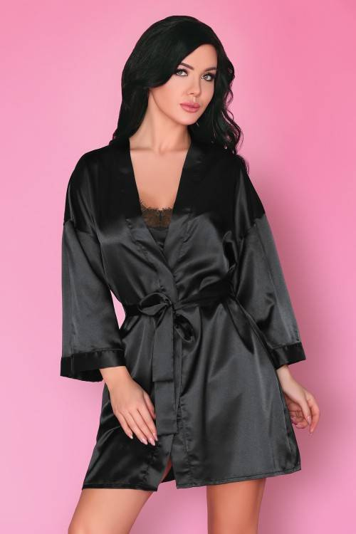 Dorettela LC 90394 Nero Beauty Onyx Collection Accappatoio donna LivCo Corsetti