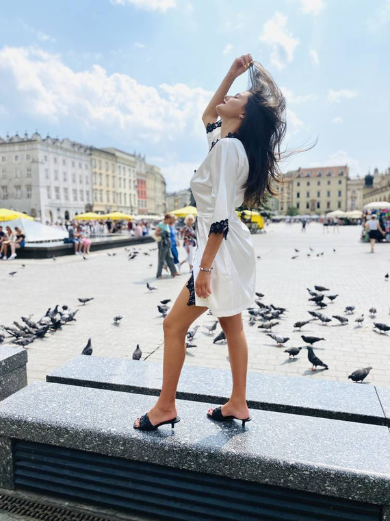 929 Kleoree Accappatoio da donna De Lafense - perla