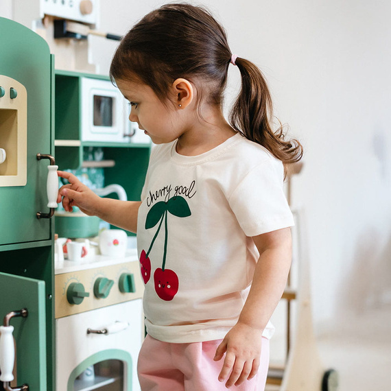 T-shirt bambino Eevi Cherry cotone elastico comoda