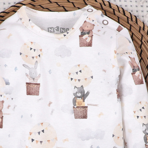 Body Nini 100% Balloon Friends cotone biologico, prodotto in Polonia