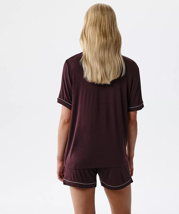 Pigiama donna Atlantic NLP-496 in modal con bottoni e shorts comfort