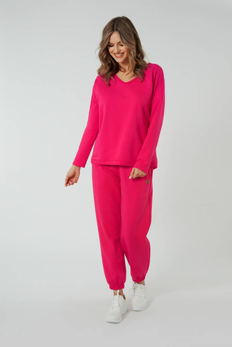 Madri Pantaloni donna Moda italiana - fucsia