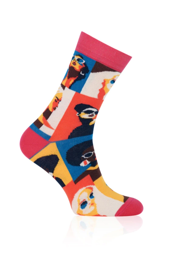 S171D Donna Calze lunghe Moda Italiana - rosa