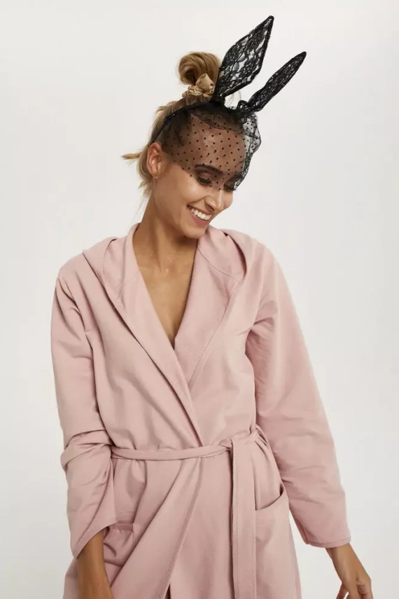 Karina Accappatoio da donna Moda Italiana - rosa cipria