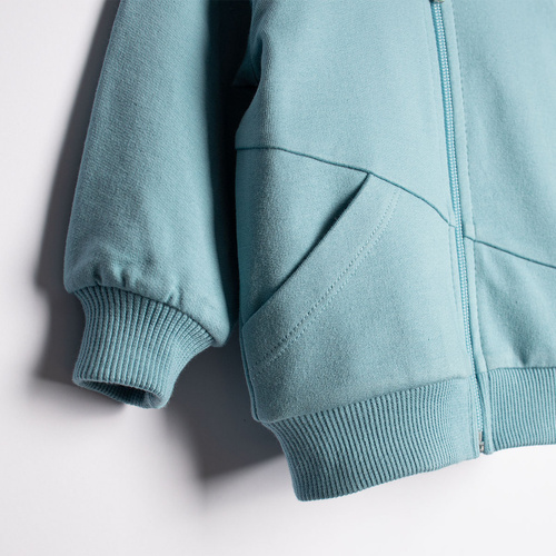 223273 Nicol Felpa Bomber da Bambino in Cotone con Cerniera
